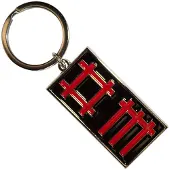 Rock Off Depeche Mode - Logo Sleutelhanger - Zwart/Oranje