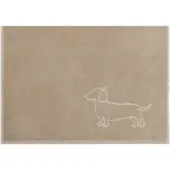 Cawö Gastendoek We love Dogs Companion Nature/Beige (Set van 6)