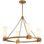 Elstead Lighting LED Kroonluchter | 4X E27 Max 40W | Distressed Gold