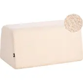 Beliani SINCLAIR - Poef - Beige - Bouclé
