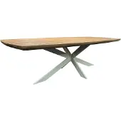 AVH-Collectie Lido dining tuintafel 240x110xH75 cm acacia blad natural sand