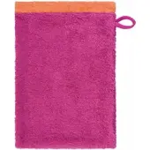 Cawö Washandje Lifestyle Splash Reversible Pink/Mandarine (Set van 6)