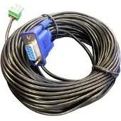 VivoLink VLCPARS232/25M 25m RS-232 Zwart seriële kabel