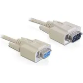 DeLOCK Premium seriële RS232 verlengkabel 9-pins SUB-D (m) - 9-pins SUB-D (v) / gegoten connectoren - 3 meter