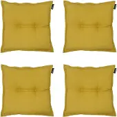 Madison zitkussen panama mustard ca. set van 4