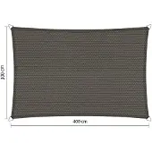 Shadow Comfort Rechthoek schaduwdoek 3,00x4,00 m Cool Grey
