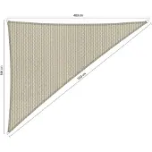 Shadow Comfort Driehoek 90 3,00x4,00x5,00 m Sahara Sand