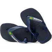 Havaianas Baby Brasil Logo II teenslippers met hielbandje blauw Meisjes Rubber - maat 22