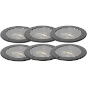 QAZQA Set van 6 grondspot wart AR111 verstelbaar IP65 - Delux Honey