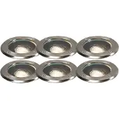 QAZQA Set van 6 moderne buiten grondspot RVS IP65 verstelbaar - Delux