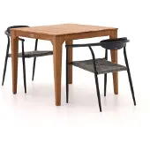 Manifesto furniture + 10% kassakorting | Manifesto Cavone/Bruca 90cm dining tuinset 3-delig stapelbaar