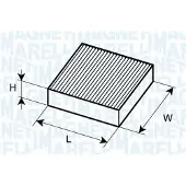 MAGNETI MARELLI 350203061750 Interieurfilter
