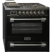 Kaiser - gasfornuis - HGE 93505 S Gasfornuis - 90 cm - zwart - Range Coocker