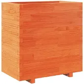 vidaXL Plantenbak 70x40x72,5 cm massief grenenhout wasbruin