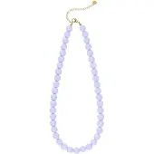 Yehwang Beady Babe Ketting | RVS & Acrylic | Lila | Beste cadeau voor haar |