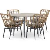 De Laan Toledo/Matale 125 cm dining tuinset 5-delig
