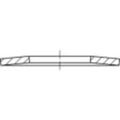 Toolcraft 137517 Schijfveren Binnendiameter: 72 mm DIN 2093 Verenstaal 1 stuk(s)