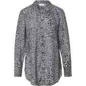 Comma Blouse grijs / zwart