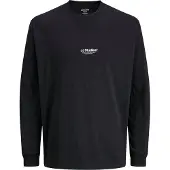 Jack & Jones Shirt 'JJESoho' zwart / wit