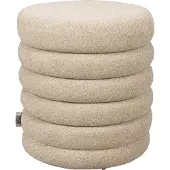 Dutchbone Poef Fern Stool Beige