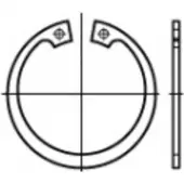 Toolcraft TO-5381490 Zekeringsringen 10 mm DIN 472 Verenstaal 1000 stuk(s)