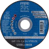 PFERD TOOLS EHT 115-2,4 SG STEELOX 61340432 Doorslijpschijf recht 115 mm 25 stuk(s) RVS, Staal
