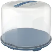 Rotho Fresh Taartdoos XL 35.5x34.5x26 cm Horizon Blauw/Transparant