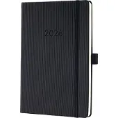 Sigel weekagenda 2026 Conceptum - formaat A5 - zwart - hardcover - SI-C2612