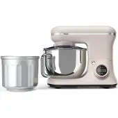 Princess 220138 2-in-1 Keukenmachine en IJsmachine in één - 1200W - 5 liter RVS mengkom - Gratis meegeleverde IJskom voor 1,4 liter ijs - Keukenrobot - Foodprocessor
