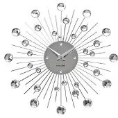 Karlsson - Wandklok Sunburst Medium - Zilver