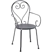 Central Park Bistrostoel Rosy - Staal - Groen - 51x51x89,5cm