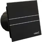 CATA E-100 GB axiale badkamerventilator, 8W, kanaalaansluiting Ø100mm, zwart