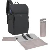 Lassig Backpack Slender Up luierrugtas black