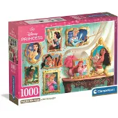 Clementoni - Puzzel - 1000 Stukjes - Disney Princess - Compact Box