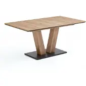 NIEHOFF SITZMÖBEL Niehoff Milton uitschuifbare tafel Terra/zwart