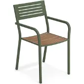Emu Segno Armlehnstuhl Staal/Teak 4 stuks