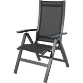 Royal Garden Royal Kensington standenstoel aluminium/textilene iron grey 2 stuks