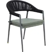 Mwh Camarillo dining tuinstoel aluminium/koord 2 stuks