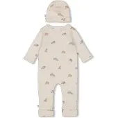 Feetje geschenkset boxpak + muts met all over print offwhite Wit Jongens/Meisjes Stretchkatoen Ronde hals - maat 68