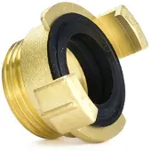 GEKO Messing connector - externe draad 1" - duurzaam en oliebestendig