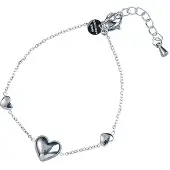 Go Dutch Label Day&Eve Armband Triple Heart | Zilver