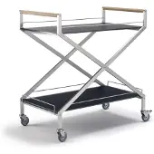 Solpuri Trolley One Bar Cart Stainless Steel