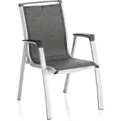 Kettler Forma II stapelbare aluminium tuinstoel met outdoorstof