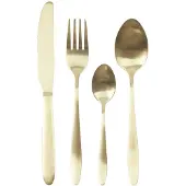 Home Deco Factory Bestekset Tableware Collection - 16 delig - goud - RVS - 4 personen