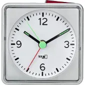 TFA-Dostmann 60.1013.01 Wekker Quartz Zwart Alarmtijden: 1 Fluorescerende Wijzers