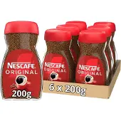 Nescafe Original oploskoffie - 6 potten x 200g