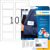 Herma Naam Etiketten 4587 Wit Rechthoekig Zelfklevend 80 x 50 mm 10 Vellen van 10 Etiketten