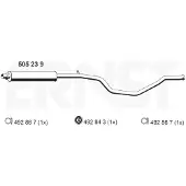 ERNST 505239 Uitlaat middendemper