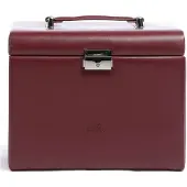 Windrose Sieraden-bewaring 'Merino' merlot