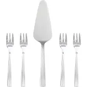 Aida Groovy taartbestek set 5-delig Roestvrij staal